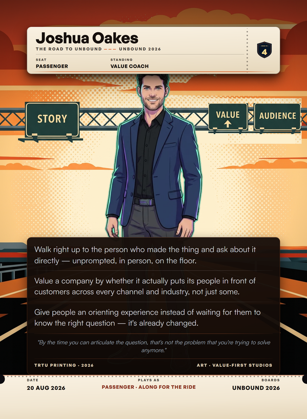 Joshua Oakes's The Road to UNBOUND card